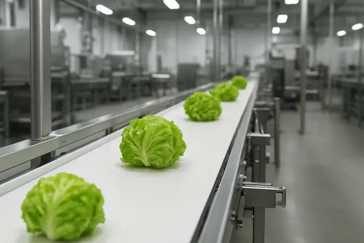 bandas transportadoras alimentaria — detalle técnico